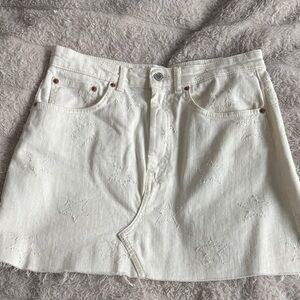 Zara star denim mini skirt size medium